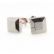 Tungsten Wolfram Ohrstecker "Square Simple Facette" by Monarch