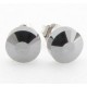 Tungsten Wolfram Ohrstecker "Round Slim Facette" by Monarch