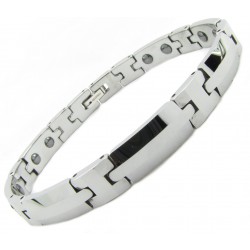 Tungsten (Wolfram) Armband "Str8 Wide" Magnet  by Monarch