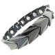 Tungsten (Wolfram) Armband "Nugget Cross Wide Rose" Magnet