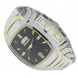 Monarch Tungsten Wolfram Armband Uhr "Jakobsburg Black Gold"