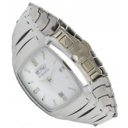 Monarch Tungsten Wolfram Armband Uhr "Jakobsburg White"