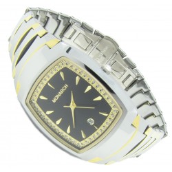 Monarch Tungsten Wolfram Armband Uhr "Royal Black Gold"