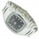 Monarch Tungsten Wolfram Armband Uhr "Royal Silver Black"