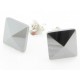 Tungsten Wolfram Ohrstecker "Square Str8" by Monarch